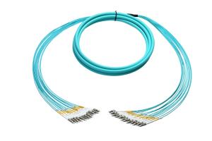 China LC To LC Multifiber Fan Out Fiber Optic Cable Patch Cord 2-48F wholesale