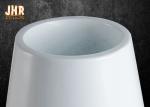 Wine Cup Shape Fiberglass Planters Floor Vases Wedding Decor Glossy White