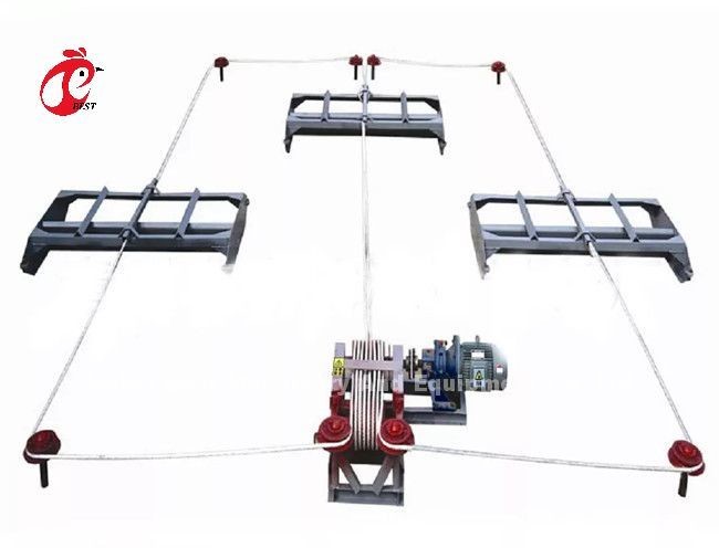 Automated Scraper Type Manure Removal Machine For Poultry Farm Emily