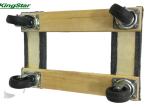Open Hardwood Deck 4 Wheel Moving Dolly , 800 Lb Wood Moving Dolly To Carry