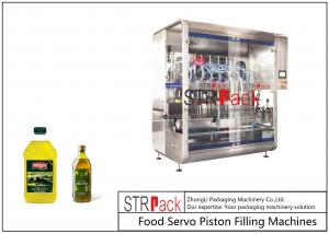 China Automatic 5L Edible Cooking Oil Filling Machine PLC Control 8 Nozzles wholesale