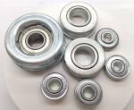 Small Flanged Stamped Ball Conveyor Roller Bearings 6001 ZZ