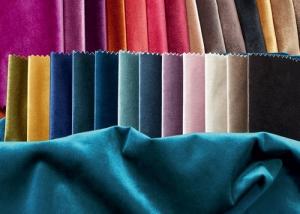 China Plain Solid Velvet Sofa Curtain Fabric Dyeing Silk Velvet Fabric 330gsm wholesale