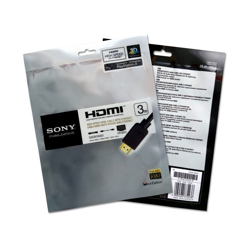 Custom logo Reusable zipper poly bag heat seal OPP plastic package USB cable phone case plastic packaging bags