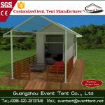 Trade Show / Wedding Part 6mx6m Luxury Camping Tent With Clear Glass Walls