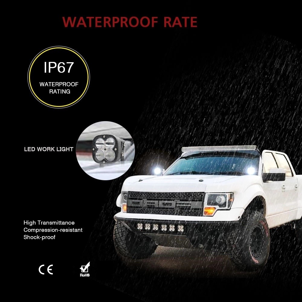 China Factory Auto Led Workligh 40W Off Road Led Driving Work Light For Trucks