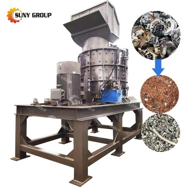 Waste Mixed Metal Materials Hammer Crusher Drum-Type Crushing Machine 12000KG