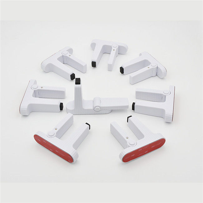 3M VHB Adhesive Child Safety Lever Door Locks , Baby Door Handle Lock White Color