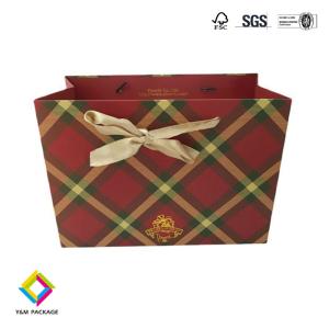 China Custom Printed Luxury Shopping Gift Paper Bag With Handle Logo Print wholesale