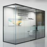 German Partition Technology Double Layer Modern Frameless glass office