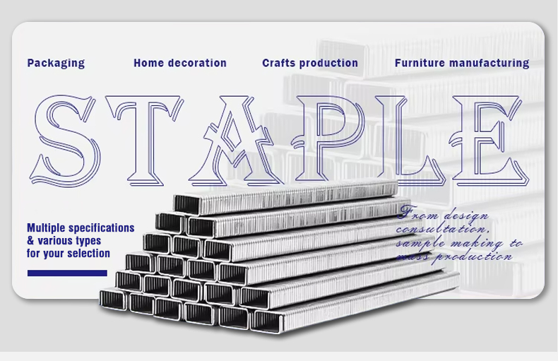 High Quality 1008J Galvanized Pneumatic Staples Iron Staples for Sofas & Furniture Rust-Proof Industrial Carton Staples