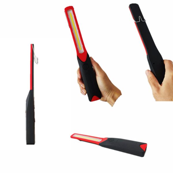Slim Long 2w Cob Led Portable Work Light Battery Powered With Magnet Hook