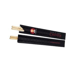 China Natural Accept Round Disposable Bamboo Chopstick Customized Logo wholesale