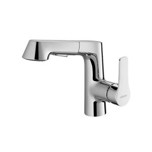 China Washroom Pull Out Basin Mixer AMP11847A Zn Alloy Material Chrome Color wholesale