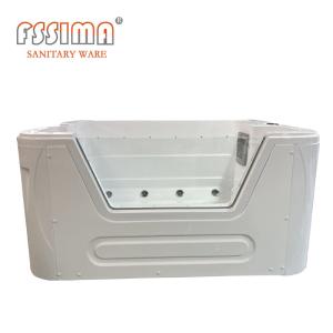 China Rectangular Baby Massage Bath Tube Computer Control Freestanding Whirlpool Bathtub wholesale