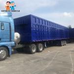 150 Tons 3 Axles Box Coal Mine Transport Semi Tanker Trailer Truck For Mongolia
