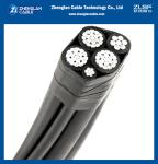 AL/XLPE Insulation Low Voltage Aerial Bundle Conductor ABC Cable 3x25 54.6 16mm2