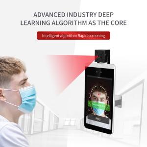 China DC12V facial temperature scanner kiosk Support Health QR Code Screening wholesale