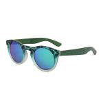 Special Shape Lifestyle Sunglasses Pc Frame Colored Wooden Temple Material