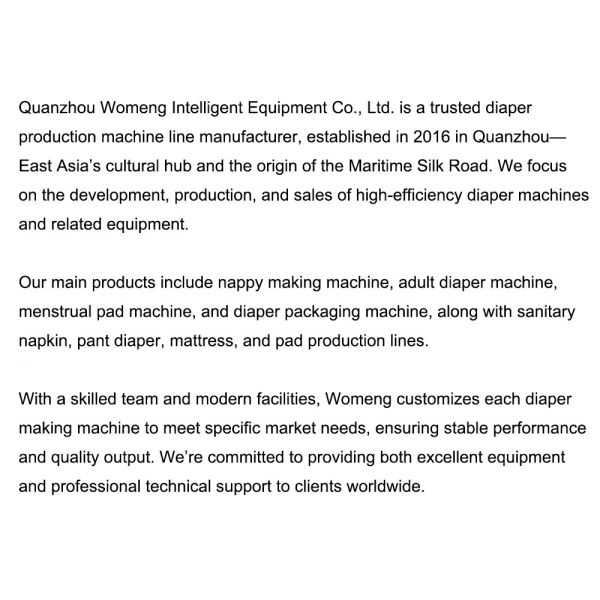 600Pcs/Min Baby Pull-Ups Diaper Training Pants Making Machine Full Servo Smart Panel Control