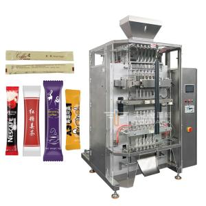 China Automatic 20g 40g 80g multilane sports drink mix stick pack powder filling machine 4 lines powder packing stick machine wholesale