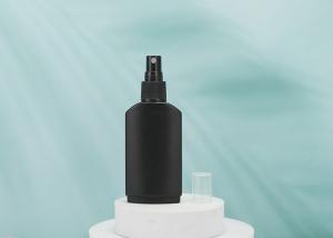 China Pet Square Flat Spray Fine Mist Bottles 120ml Black for perfume hand sanitizer wholesale