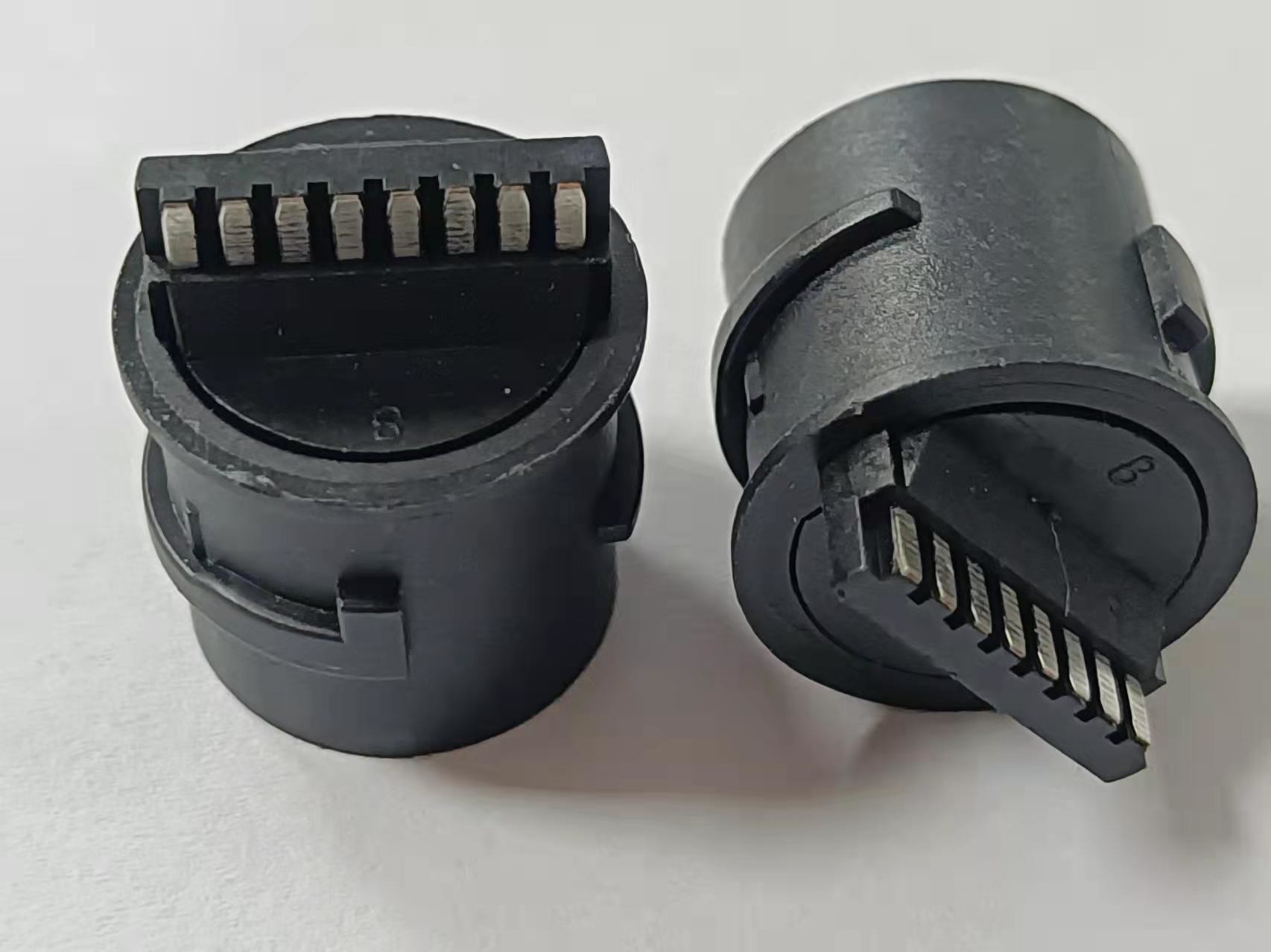 Tab Up Female Lan Connector , Through Hole Customized RJ45 Waterproof Connector