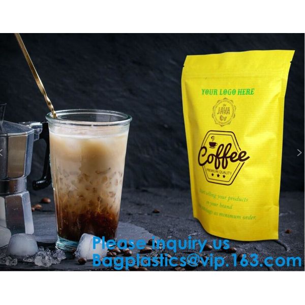 Custom Print Biodegradable Foil Packaging Soft Zipper Stand Up Bottom Gusset Plastic Drinking Pouches Bags With Straws
