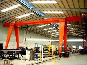 China Anti Tipping 5m-35m Span Single Girder Gantry Crane For Workshop wholesale