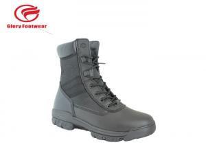 China Stitching S1 / S1P Standard Leather Military Boots , Black Desert Tactical Boots For Men on sale
