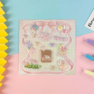 China Customized Hollow Bubble Vinyl Stickers Reward Foam Animal For Diy Gift wholesale