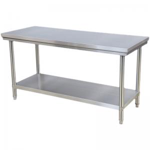 China Restaurant Kitchen Table Stainless Steel Workbench with 1.2/1.5/1.8/2.0M Length on sale