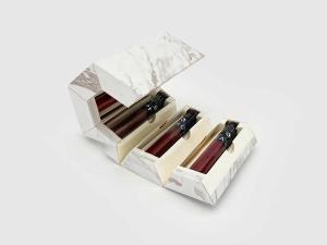 China Custom Marble Lipstick Gift Box Magnetic Gift Box Valentine