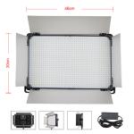 Digital Display LED Soft Panel Light Bi Color 3200k 5500k Full Metal 120watt