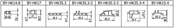 Shape HK Nylon 66 Thermal Insulation Heat Break Polyamide Strip in Aluminium