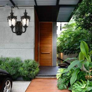 China Waterproof wall lamp double head outdoor lamp outdoor led wall lamp（WH-HR-54) wholesale