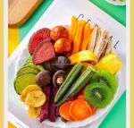 Mixed dried fruits and vegetables children snacks vacuum fried vegetable chips