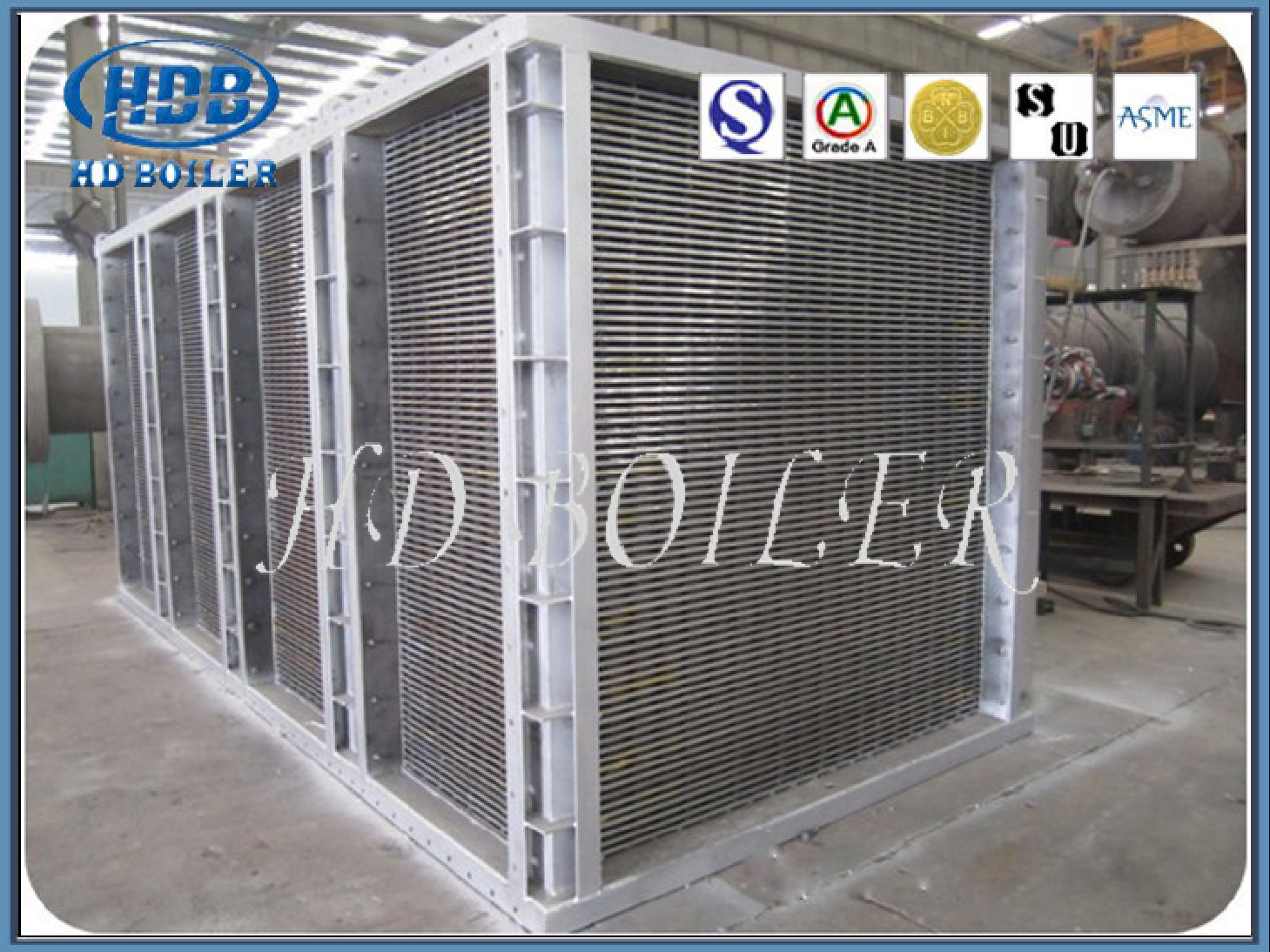 TUV Naturally Circulated Tubular Boiler Air Preheater For Industry