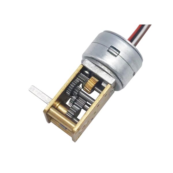 Customized Shaft Micro Stepper Motor 18 Degree Diameter 15mm With Worm Gear Box