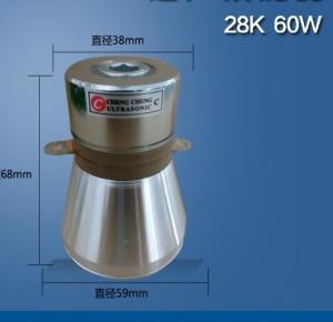China 28K Frequency Piezoelectric Ultrasonic Transducer 60W Power Stainless Steel Material wholesale