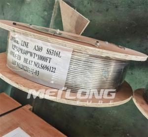 China Inconel 625 Chemical Injection Line Stainless Steel Coiled Tubing 3/8'' wholesale