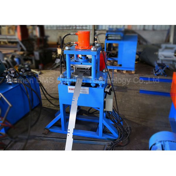 Shelf Pillar Racking Roll Forming Machine With On Line Punching And PLC Control Cabinet