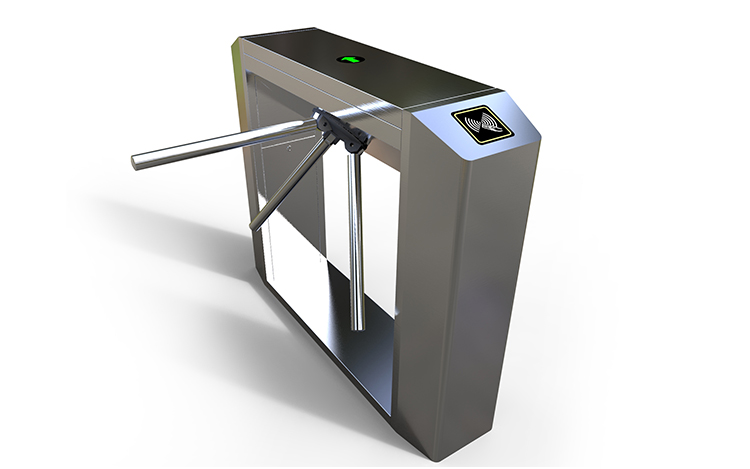 Three Roller Tripod Revolving Turnstile Gate Collision Avoidance