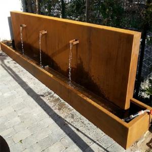 China Large Wall Corten Steel Pond Water Feature Pre rusted ISO9001 wholesale