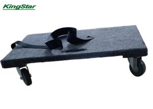 China Thick Grey Carpeted Moving Dolly 30x20 Inch With Non Marking Swivel Casters wholesale