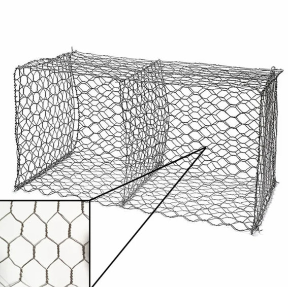 Hexagon Retaining Wall Wire Netting Woven Gabion Box Gabion Basket