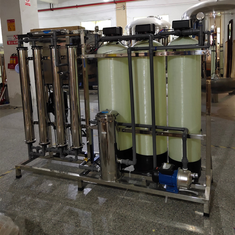 1000LPH Auto Control Deionized Water Purifier 5000GPD Industrial Reverse Osmosis Water System Plant RO Machine