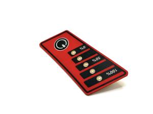 China Waterproof LED Membrane Switch 0.125mm With Velvet Texture wholesale