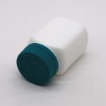 Medicine Storage Box 95mL Square HDPE Plastic Bottle Jar for Solid Tablet