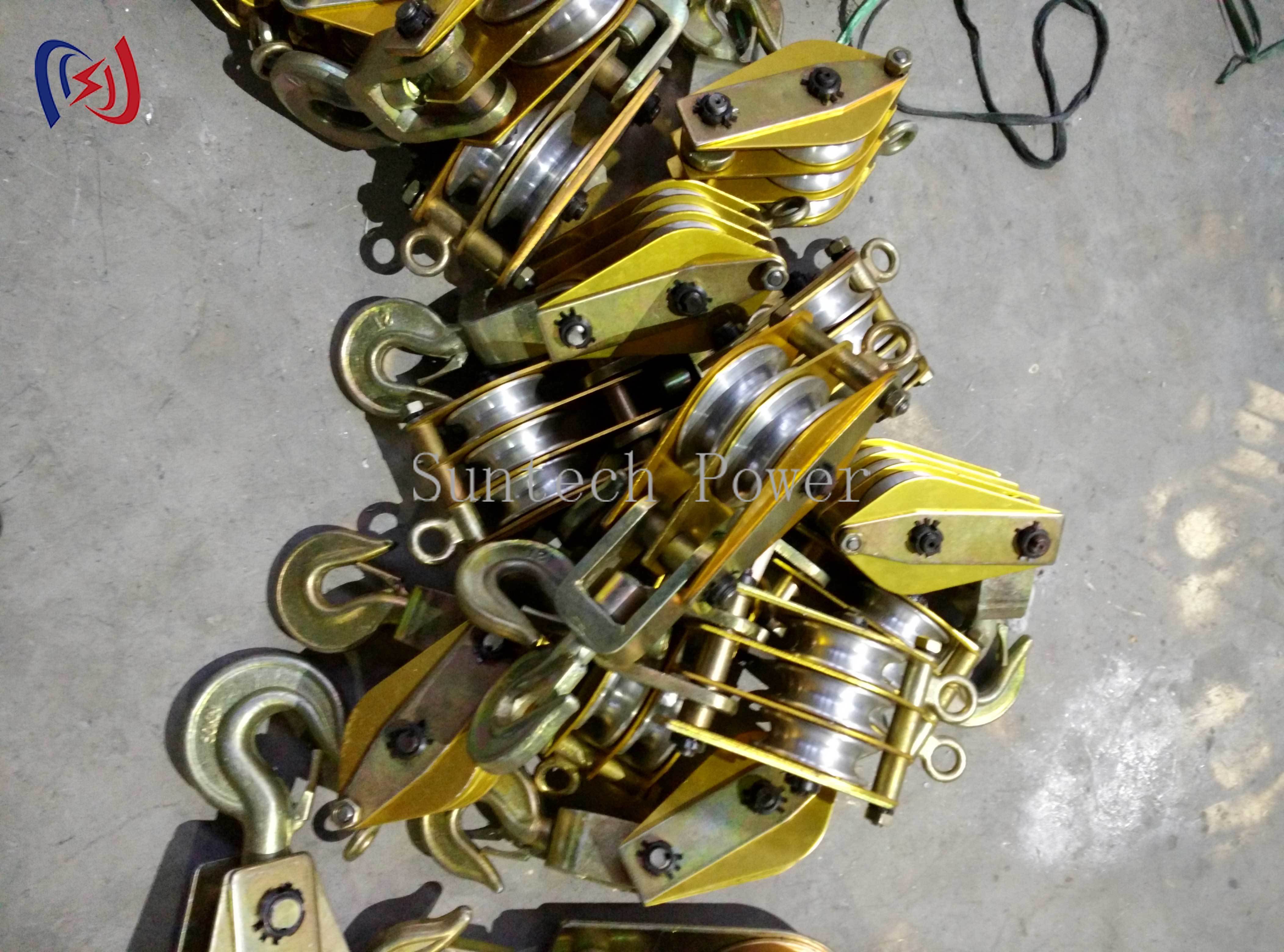 Durable Cast Steel Lifting Block with 10KN to 150KN Rated Load and Multi-Sheave Options for Heavy-Duty Hoisting